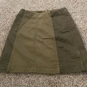 Army green Free People Mini skirt